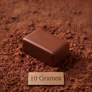 Moldes para Chocolate de Policarbonato Rectángulo Liso 10g Cavidades: 21 Material: Policarbonato Grado Alimenticio Peso: 10 g Ancho: 20 mm Largo: 33 mm Alto: 13 mm