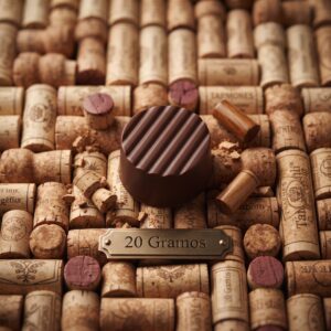 Moldes para Chocolate de Policarbonato Tapón Rayado 21g Cavidades: 20 Material: Policarbonato Grado Alimenticio Peso: 20 g Diámetro: 35 mm Alto: 19 mm