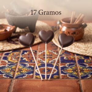 Moldes para Chocolate de Policarbonato Paleta Corazón 17g Cavidades: 7 Material: Policarbonato Grado Alimenticio Peso: 17 g Ancho: 48 mm Largo: 42 mm Alto: 11 mm