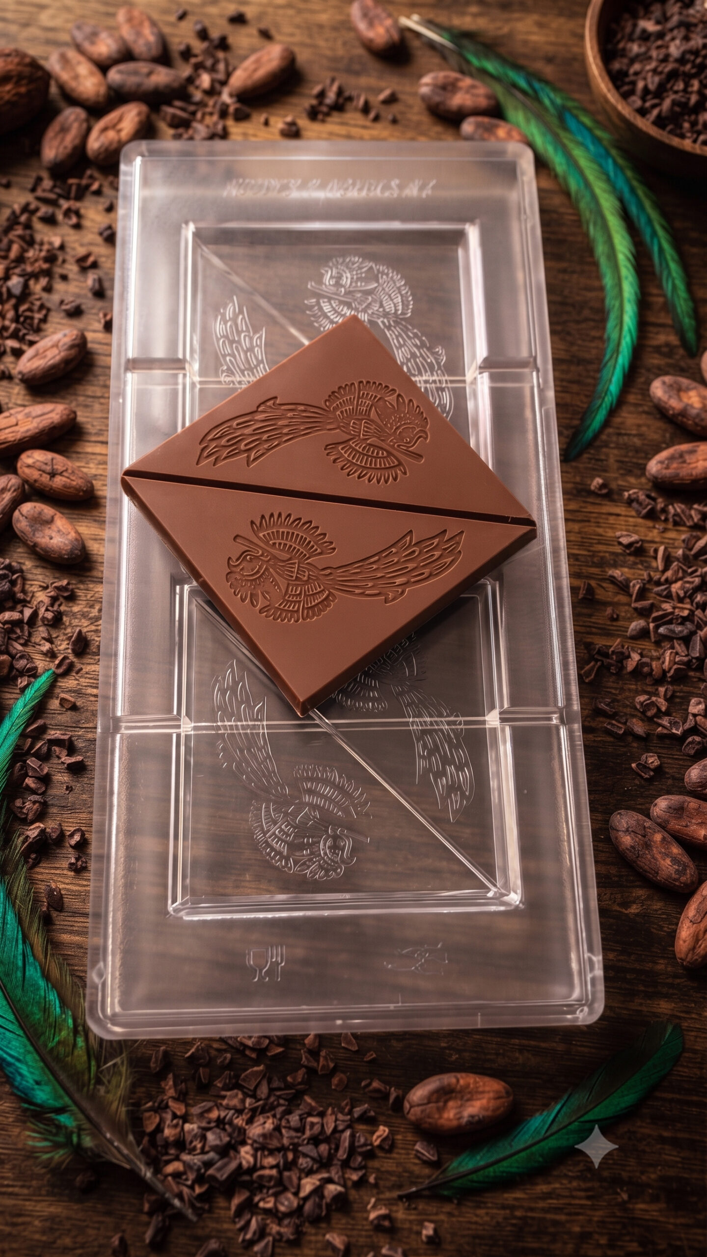 Molde de Policarbonato para Chocolate Barra Quetzal 80g Molde de Policarbonato para Chocolate Barra Quetzal 80g - Imagen 2